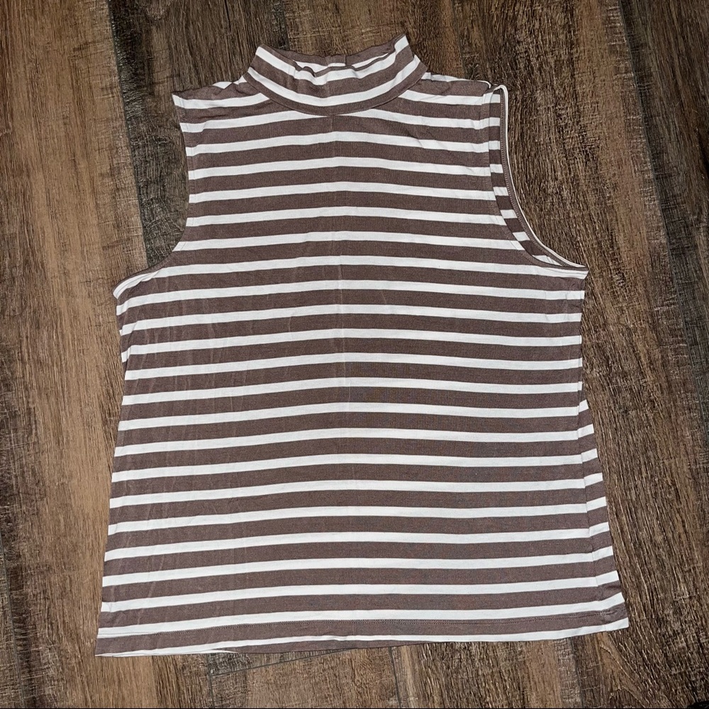 Catos Brown and White Striped Tank !